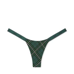 Green Plaid Women's Thong